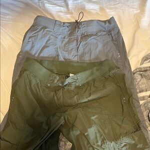 Green and Gray Cargo Pants Set